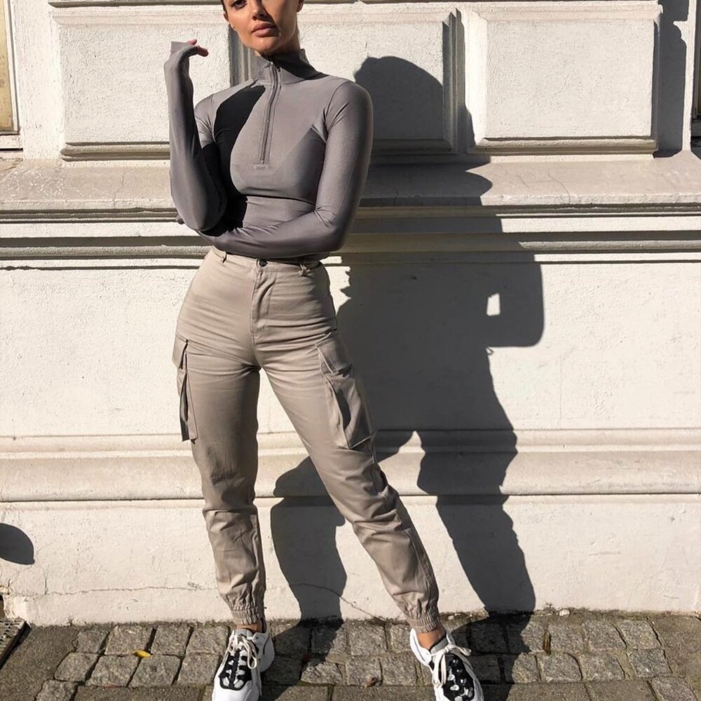 Nicki Studios Sand Highwaist Army Pants